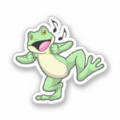 Frog Music Dance Sticker (Voorkant)