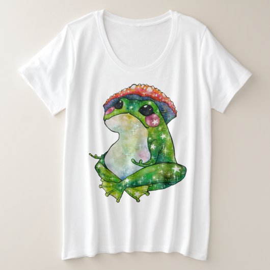 Frog named Clover Grote Maat T-shirt (Design voorkant)