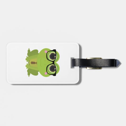Frog Nerd Bagagelabel (Achterkant horizontaal)