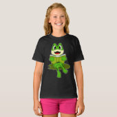 Frog Nerd Boek T-shirt (Voorkant volledig)