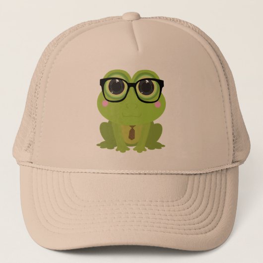 Frog Nerd Trucker Pet (Voorkant)