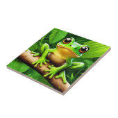 Frog on branch Natuur Art Tegeltje (Zijkant)
