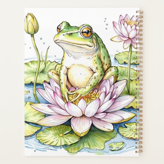 Frog on Lily Pad 2026 , Whimsical Frog, (Dos)