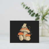 Frog On Mushroom Briefkaart (Staand voorkant)