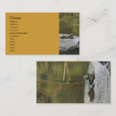 Frog On Rock Nature Photographe Carte de visite (Devant / Derrière)