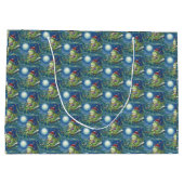 FROG OP LOG SANTA, CHRISTMAS GROTE GIFT BAG GROOT CADEAUZAKJE (Achterkant)