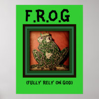 FROG Poster Fully Rely On God