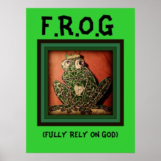 FROG Poster vertrouwt volledig op God (Voorkant)