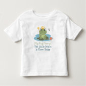 Frog Prince 3rd Birthday T-shirt (Voorkant)