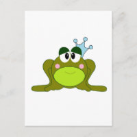 Frog Prince met Blue Crown Cartoon