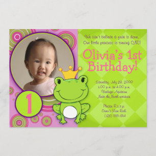Frog Princess Birthday Kaart