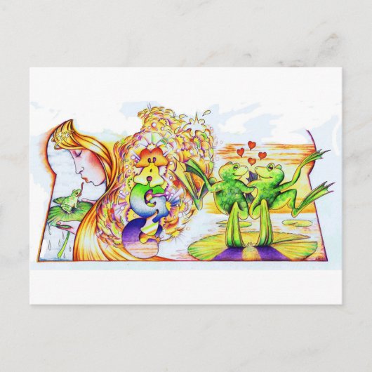 Frog Princess Briefkaart (Voorkant)