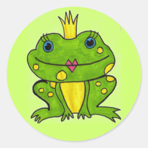 Frog Princess Ronde Sticker