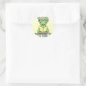 Frog Reading is leuke T-shirts en geschenken Ronde Sticker (Tas)