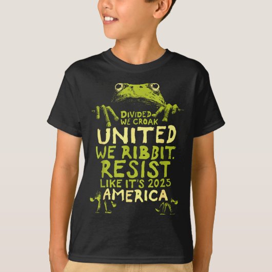 Frog Resist Cute Funny  T-shirt (Voorkant)