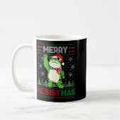 Frog Retro Merry Resistmas Funny Litical Ugly Chri Koffiemok (Links)