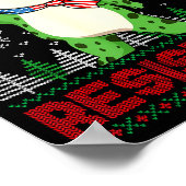 Frog Retro Merry Resistmas Funny Litical Ugly Chri Poster (Hoek)