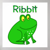 Frog Ribbit Poster (Voorkant)