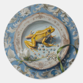 Frog - Ronde Stickers voor Stationery