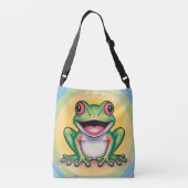 Frog’s Gentle Smile Crossbody Tas (Achterkant)