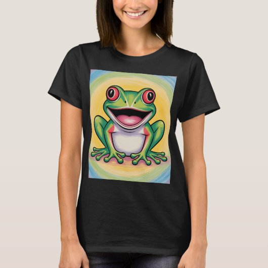Frog’s Gentle Smile T-shirt (Voorkant)