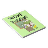 Frog Science Teacher Notitieblok (Schuin)