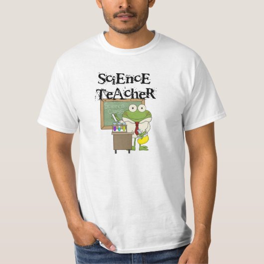 Frog Science Teacher T-shirt (Voorkant)