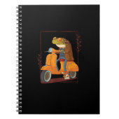 Frog Scooter Mushroom Goblincore Academia Notitieboek (Voorkant)