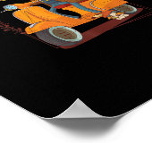 Frog Scooter Mushroom Goblincore Academia Poster (Hoek)