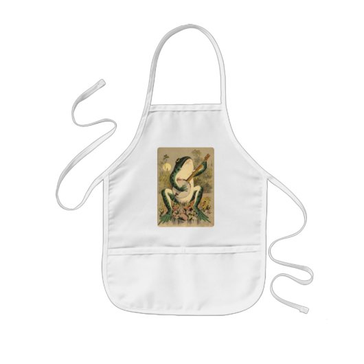 Frog Serenade Kind's Apron Kinder Schort (Voorkant)