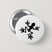 Frog Silhouette Ronde Button 5,7 Cm (Voorkant /achterkant)