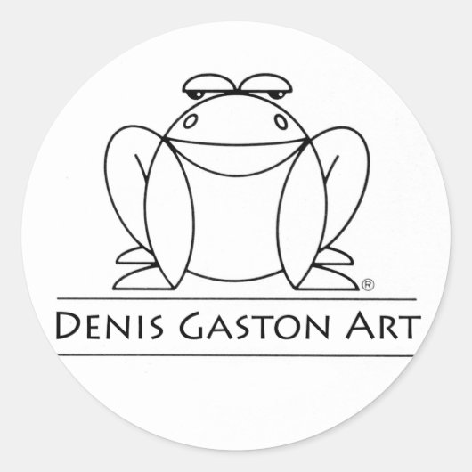 Frog sticker voor Denis Gaston Art (Voorkant)