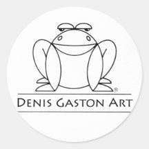 Frog sticker voor Denis Gaston Art