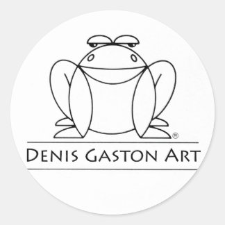 Frog sticker voor Denis Gaston Art