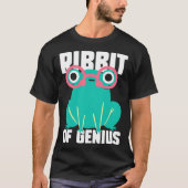 Frog Toad  Ribbit of Genius T-shirt (Voorkant)