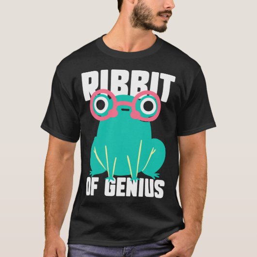 Frog Toad  Ribbit of Genius T-shirt (Voorkant)