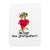 Frog Trots Grootouder van Meisje Gifts Magneet (Verticaal)
