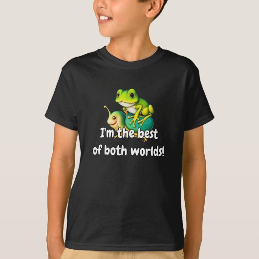 Frog Turtle Fun Cool Stijlvol Shirt voor Kinderen (Voorkant)