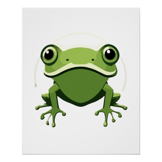 Frog Vector Art Animal Moderne Ville Urbaine Graph (Devant)