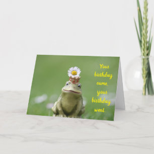 Frog Verlate Verjaardag Kaart