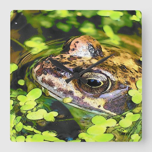 FROG VIERKANTE KLOK (Voorkant)