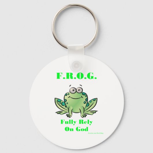 FROG (volledig vertrouwen op God) Sleutelhanger (Voorkant)