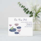 Frog Wijziging van adres Aankondiging Briefkaart (Staand voorkant)
