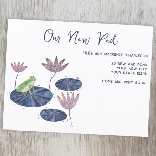 Frog Wijziging van adres Aankondiging Briefkaart