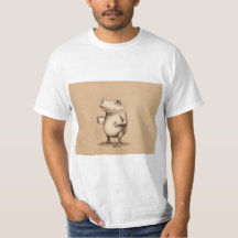 Frog with Coffee – Whimsical Vintage Animal