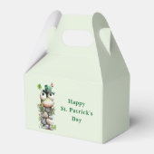 Frog with Green Hat and Shamrock Cute Bedankdoosjes (Achterkant)