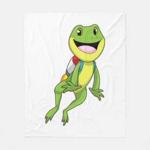 Frog with Jetpack Fleece Deken