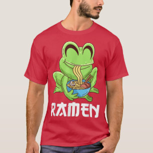 Frog with plant soup Noodle soup Japan Food Kawaii T-shirt