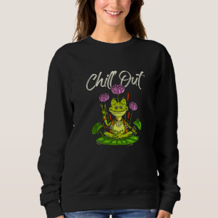 Frog Yoga Chill Out Funny Meditation Trui