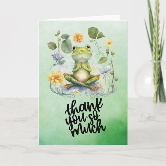 Frog Yoga heel erg bedankt (Voorkant)